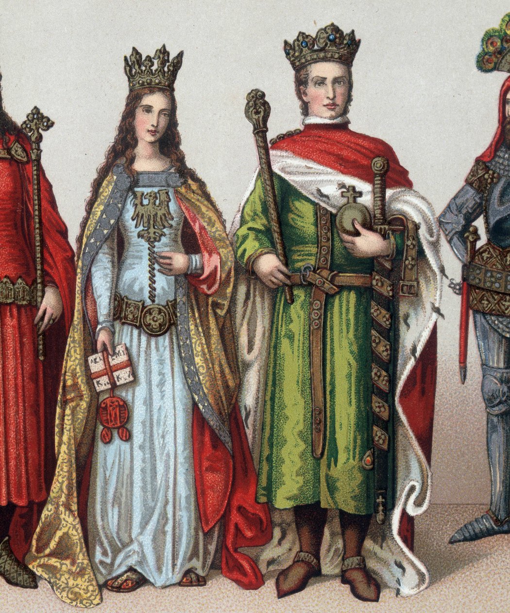 Ladislas II or V Jagellon (1350-1434)，立陶宛大公和波兰国王。 19 世纪的色谱法。 作者 未知艺术家