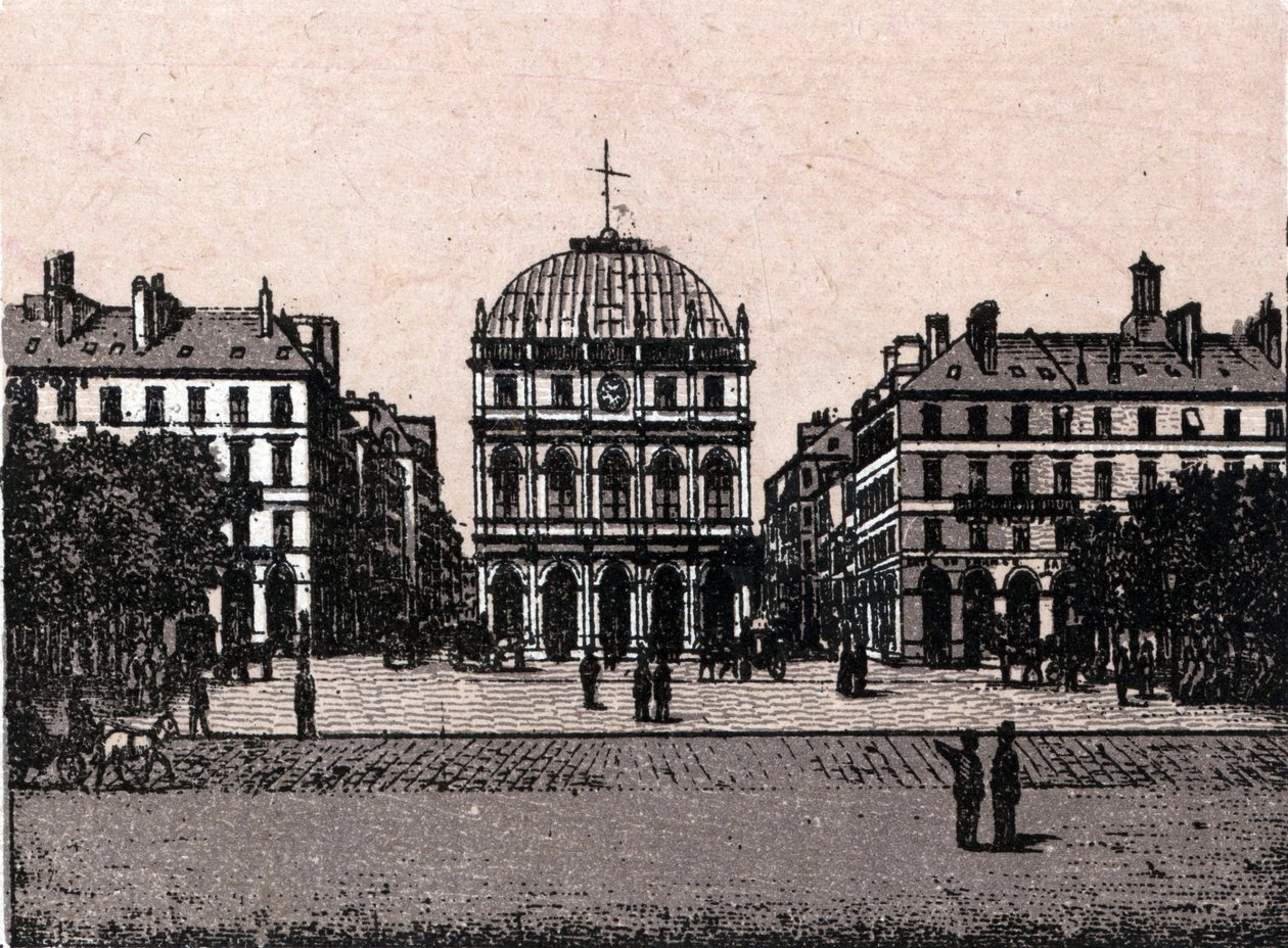 Le Havre, le theatre in "Le monde illustrates 168 views" 无日期（19世纪末）。 作者 未知艺术家