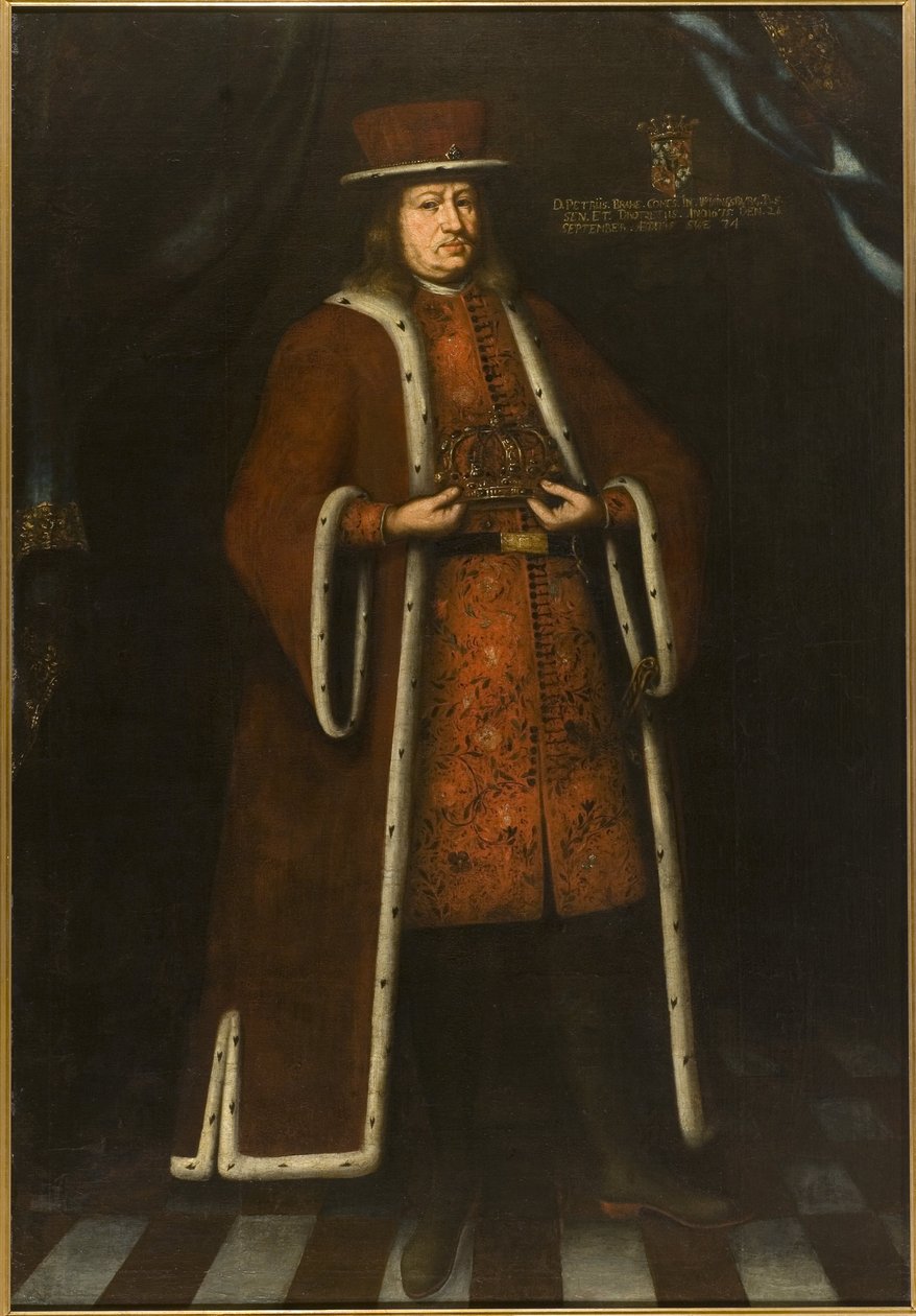 Le comte Per (Pierre) Brahe, dit le jeune, 年轻的Per Brahe伯爵（1602-1680）的肖像，匿名。布面油画 作者 未知艺术家