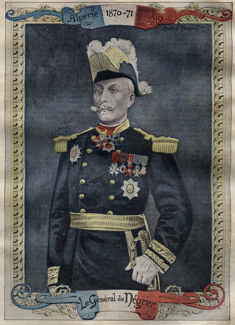 弗朗索瓦-奥斯卡-德-内格里尔将军1839-1913年--1899年《勒-佩兰》中的雕刻作品 作者 未知艺术家