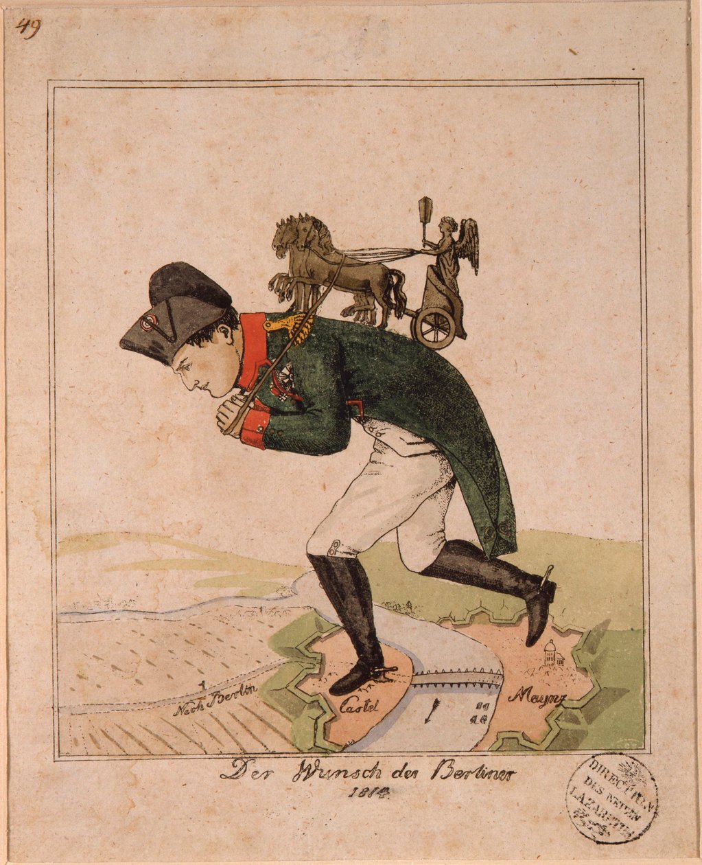 ""Le souhait des berlinois"" (The Wish of the Berliners) Caricature representant l