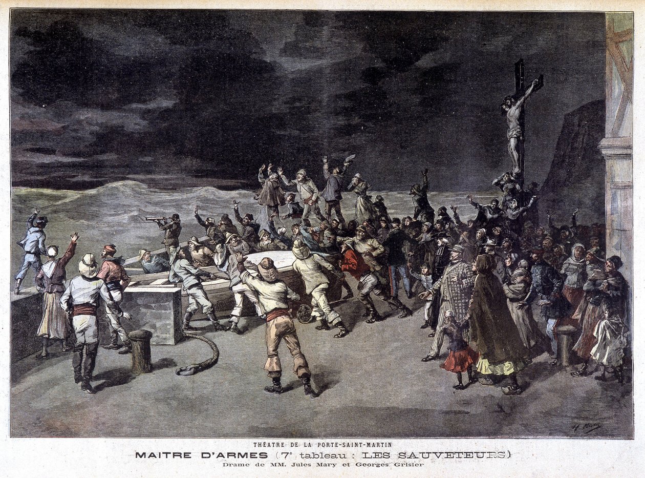 拯救者：在巴黎圣马丁门剧院，Jules Mary 和 Georges Grisier 的戏剧“Maître d