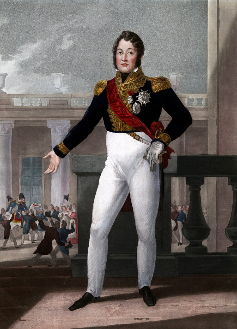 法国国王路易-菲利普--路易-菲利普-奥尔良（1773-1850）的肖像（法国国王路易-菲利普1世）。 作者 未知艺术家
