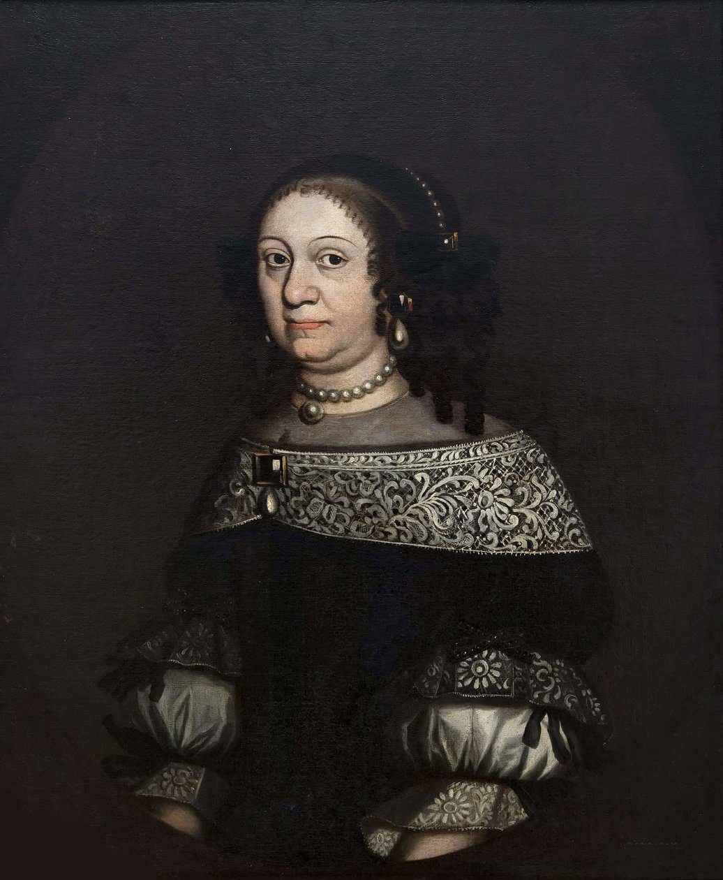 Louise Charlotte de Brandebourg, était une duchesse consort de Courlande - Margravine Louise Charlotte of Brandenburg (1617-1676), Duchess of Courland, Anonymous . Oil on canvas, Second Half of the 17th cen.. Nationalmuseum Stockholm 作者 未知艺术家