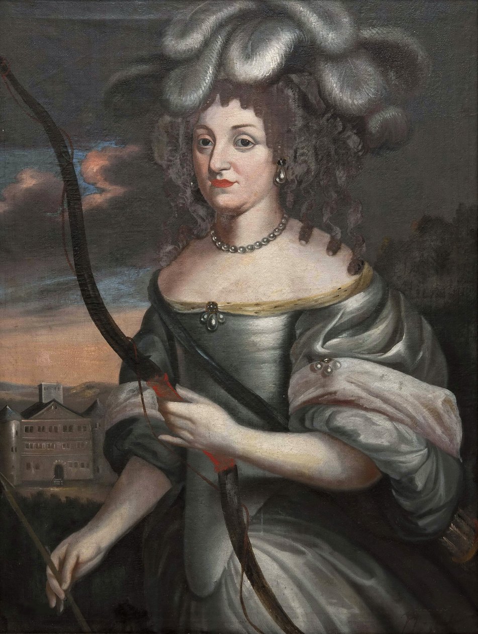Louise Elisabeth de Courlande - 公爵夫人Louise Elisabeth of Courland (1646-1690)，黑森-洪堡的女伯爵，匿名。布面油画，17世纪下半叶。斯德哥尔摩国家博物馆 作者 未知艺术家