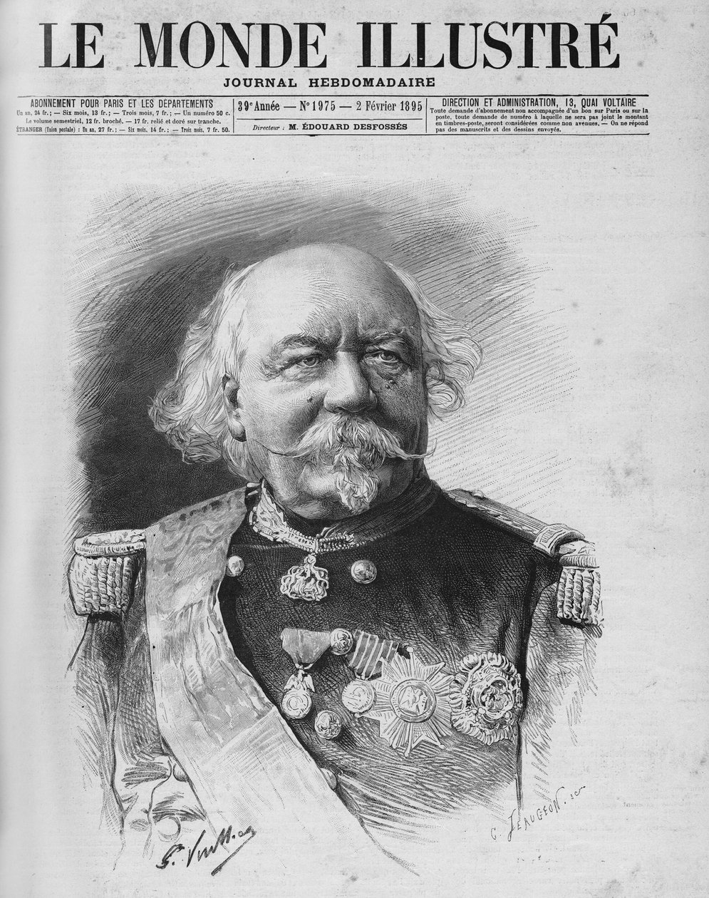 坎罗贝尔元帅（1809 - 1895）。1月24日宣布去世 作者 未知艺术家