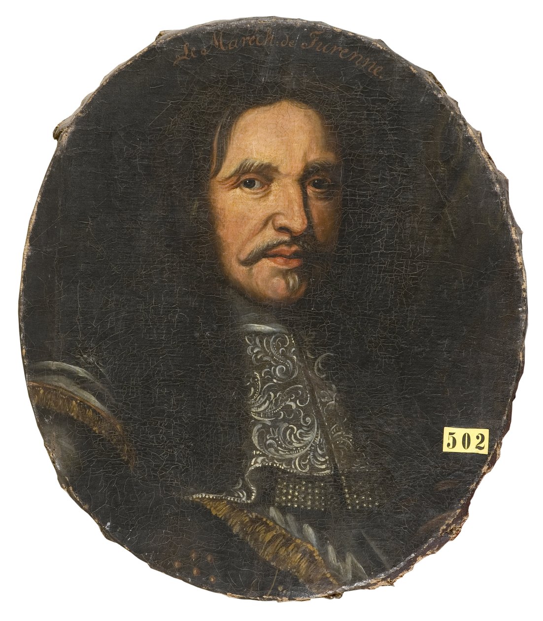 亨利-德-拉图-德-奥弗涅元帅，图伦副侯爵（1611-1675），匿名。布面油画。尺寸：高59厘米。斯德哥尔摩国家博物馆 作者 未知艺术家