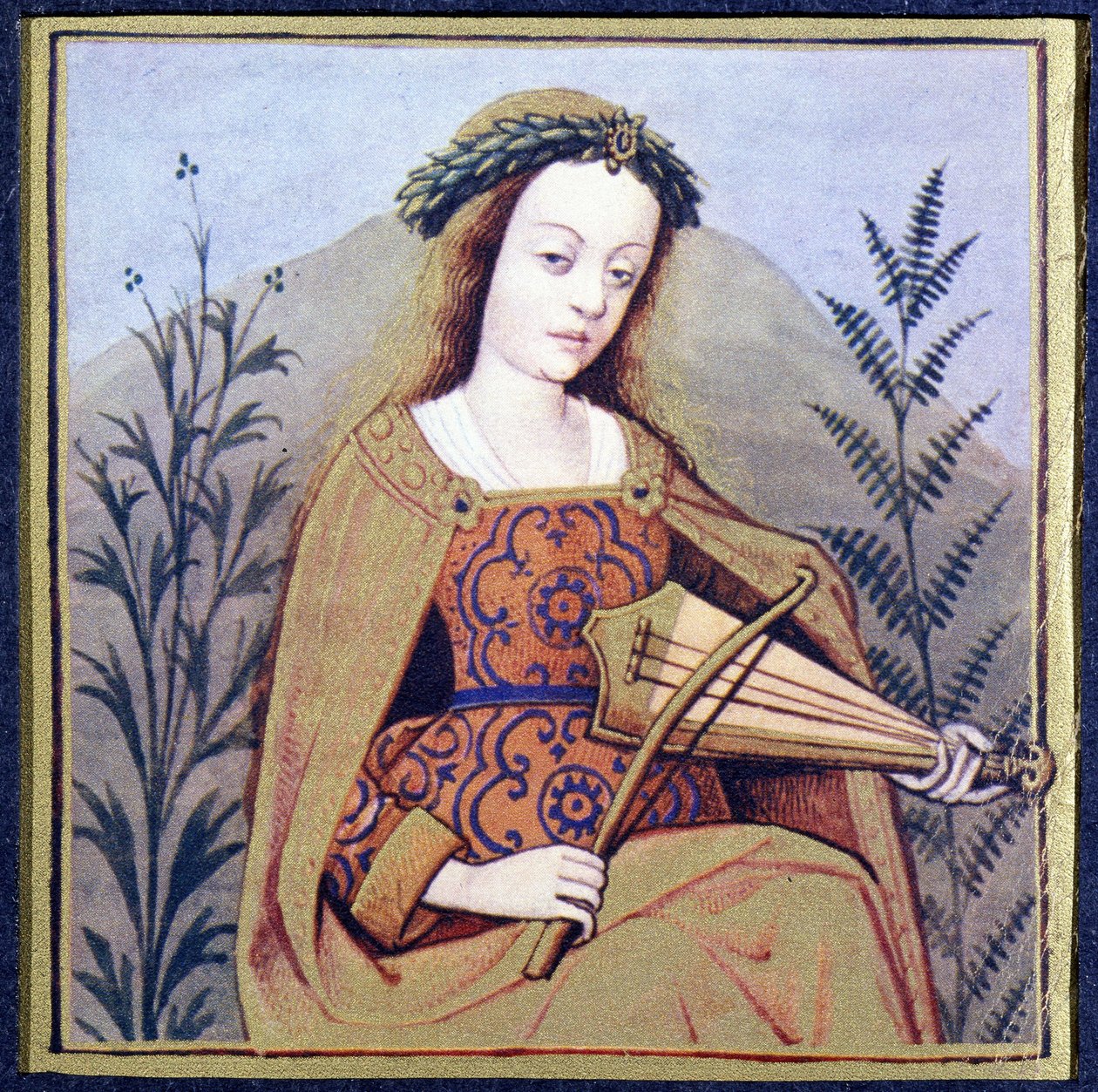 Meduse，Phorcis 的女儿（蛇发女妖之一，三人中唯一的凡人）——根据 Boccace 的“名誉女士”，v.1360 作者 未知艺术家
