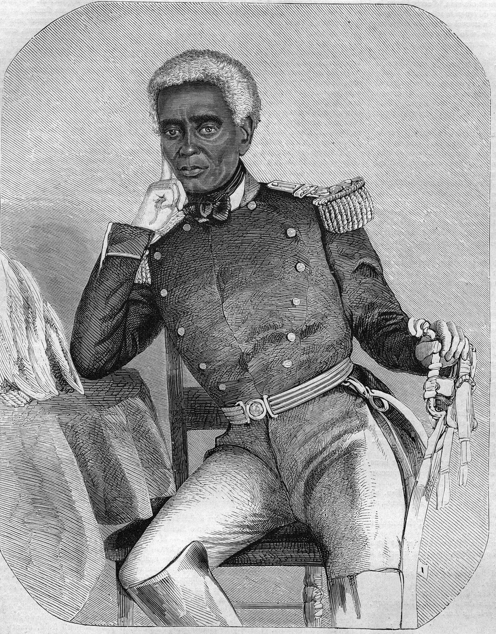 尼古拉-法布尔-格法尔 1859-1867年期间担任海地共和国总统。 作者 未知艺术家