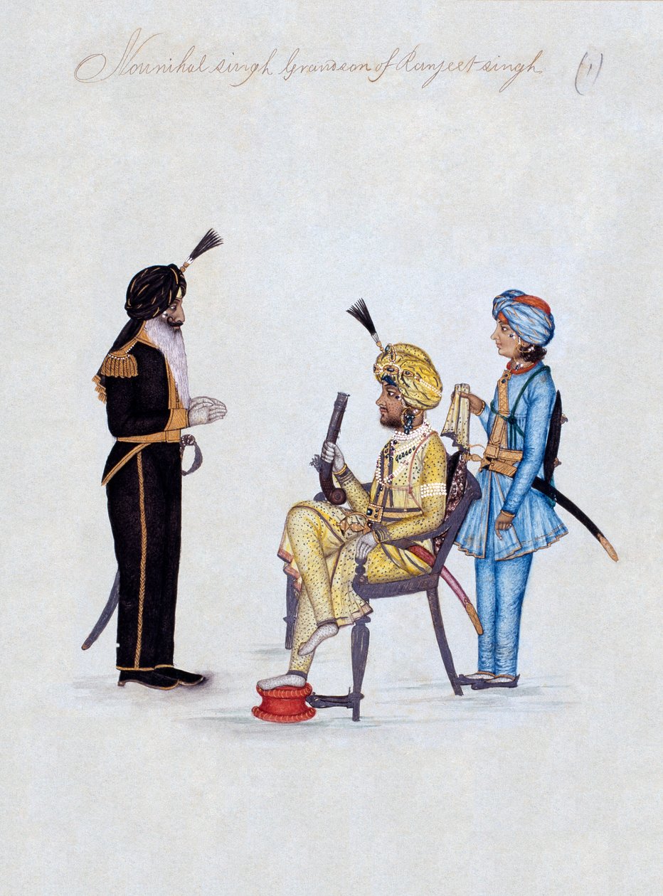 “Ranjeet Singh 的孙子 Nounihal Singh” 作者 未知艺术家