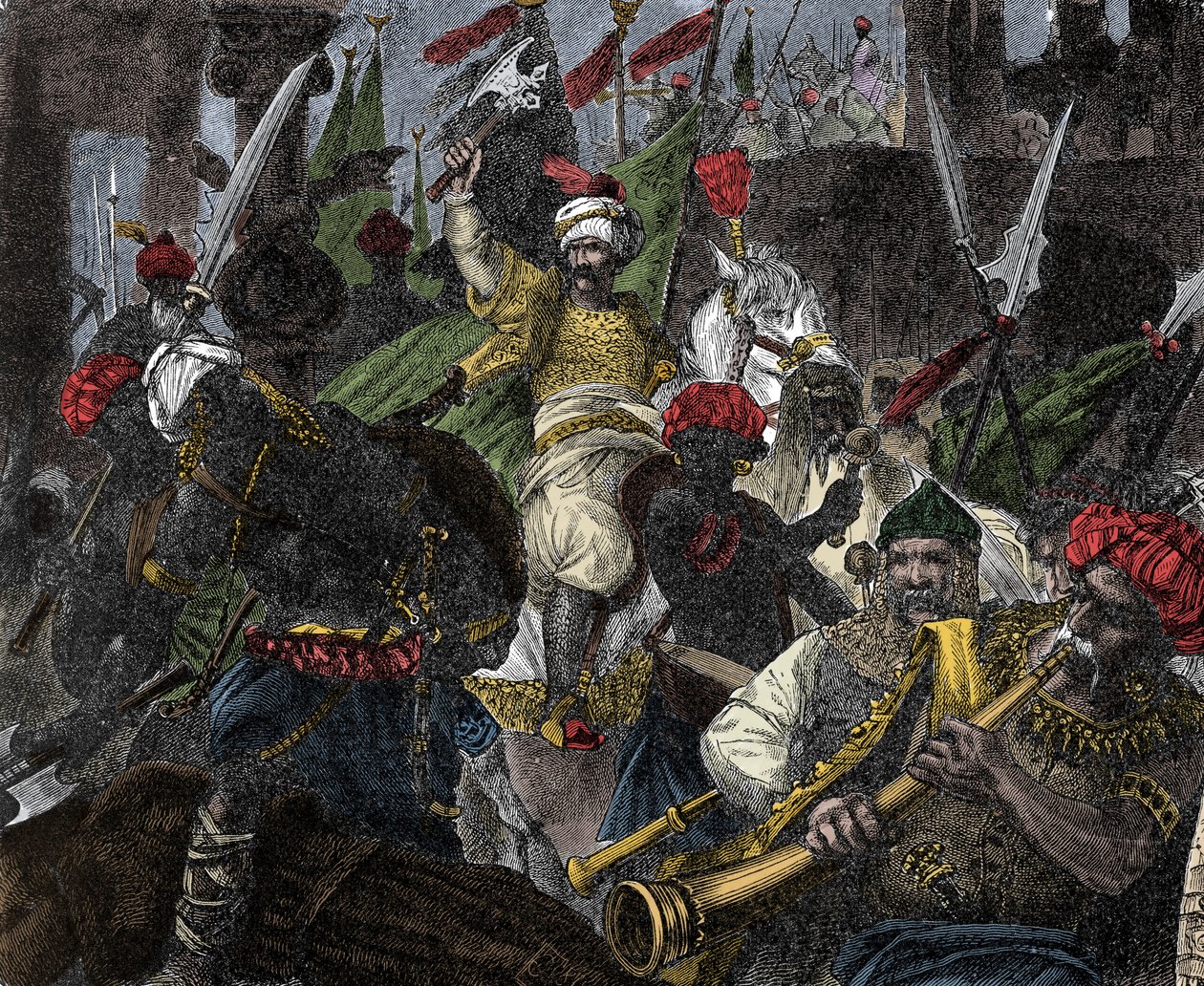 1453 年 5 月 29 日，奥斯曼帝国苏丹穆罕默德二世攻占君士坦丁堡——攻占君士坦丁堡：奥斯曼苏丹穆罕默德二世（Mehmed II the Conquerant 或 Muhammad II Fatih）（1430-1481）的军队围攻君士坦丁堡 1 作者 未知艺术家