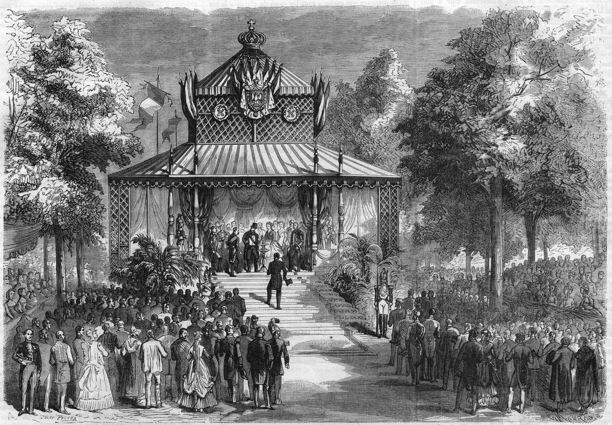 奥尔良节：拿破仑三世皇帝（Charles Louis Napoleon Bonaparte，又称路易-拿破仑-波拿巴）来访 作者 未知艺术家