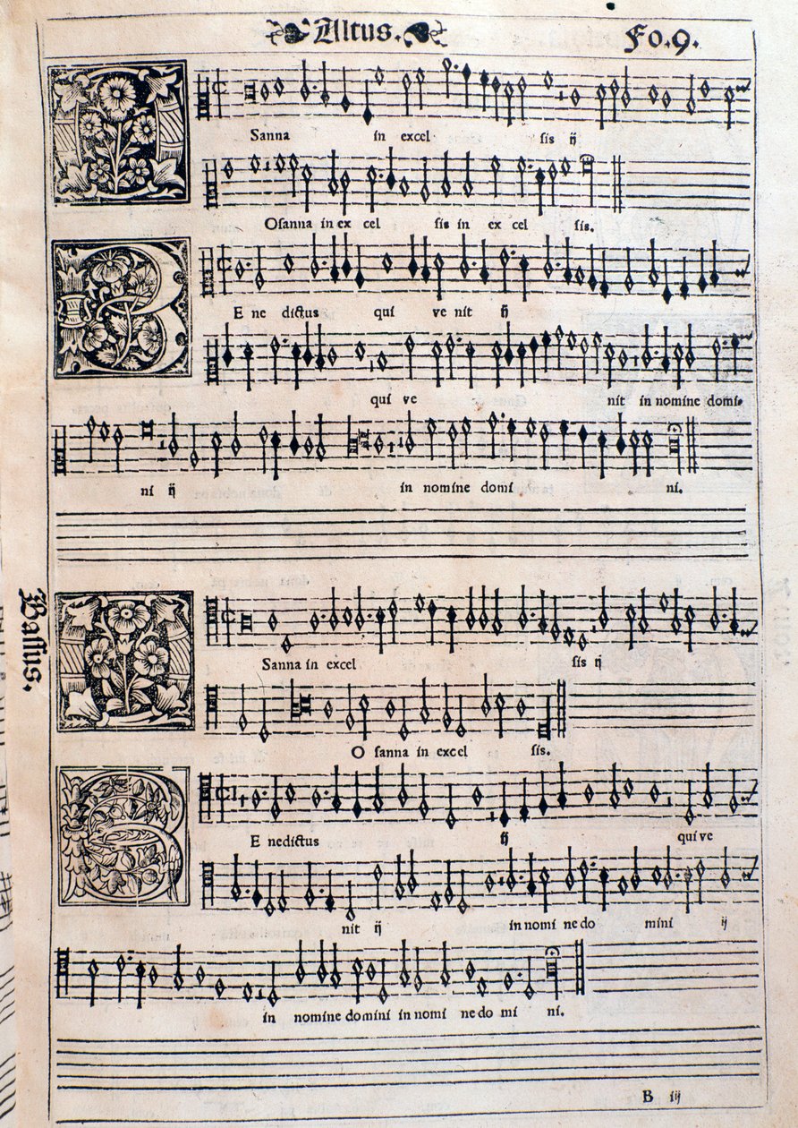 Liber octo missarum (1541)中的一页 作者 未知艺术家