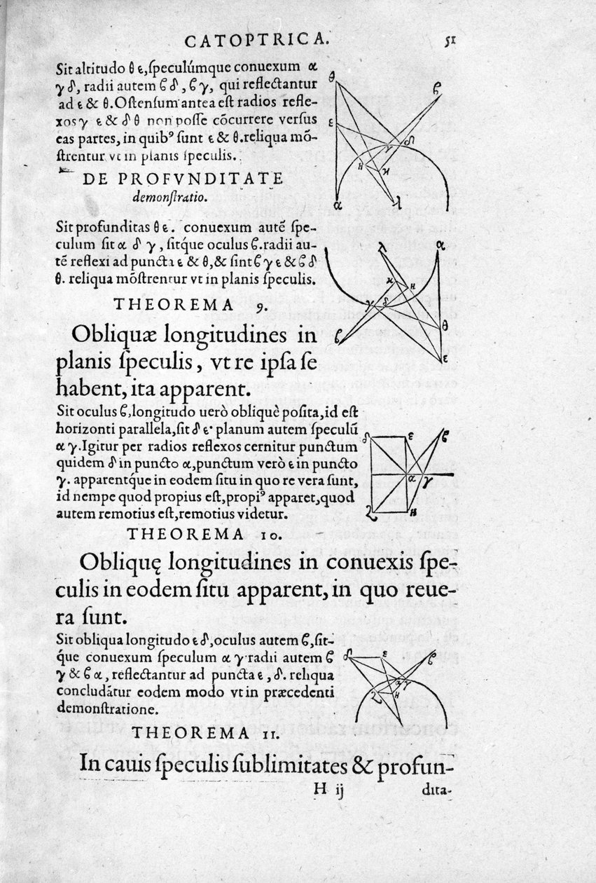 Euclid 的“Optica & Catoptrica...”页面 作者 未知艺术家