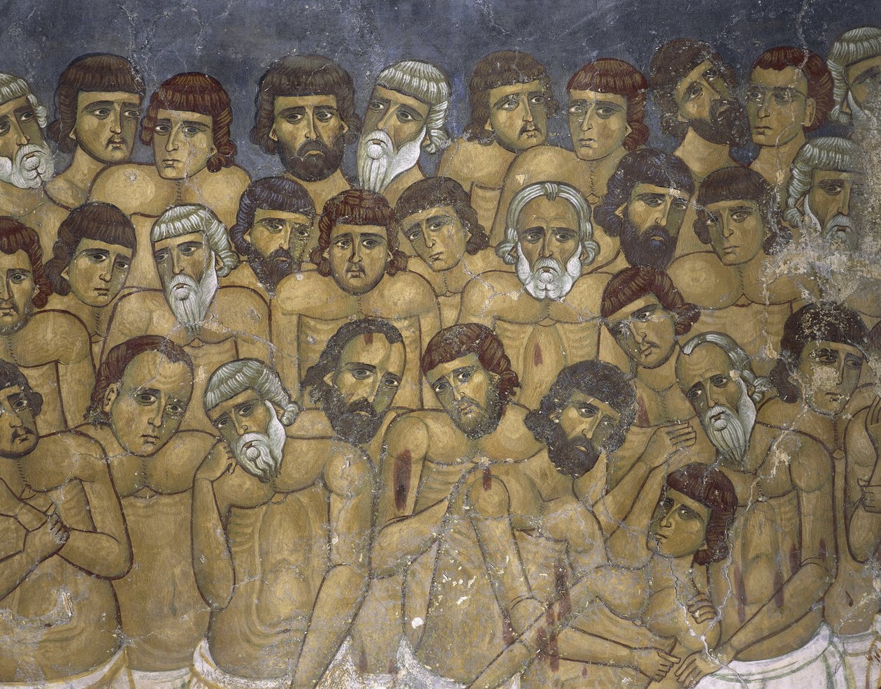 一组烈士的画作，Ayios Nikolaos Ties Steyis, Kakopetria, Cyprus 作者 未知艺术家