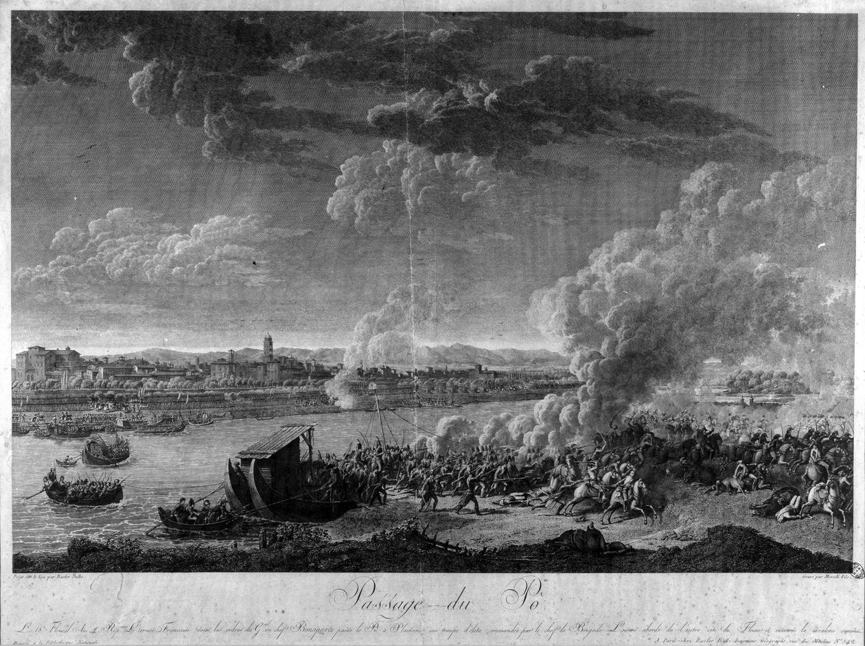 Passage of the Po through the armys of Napoleon Bonaparte 作者 未知艺术家