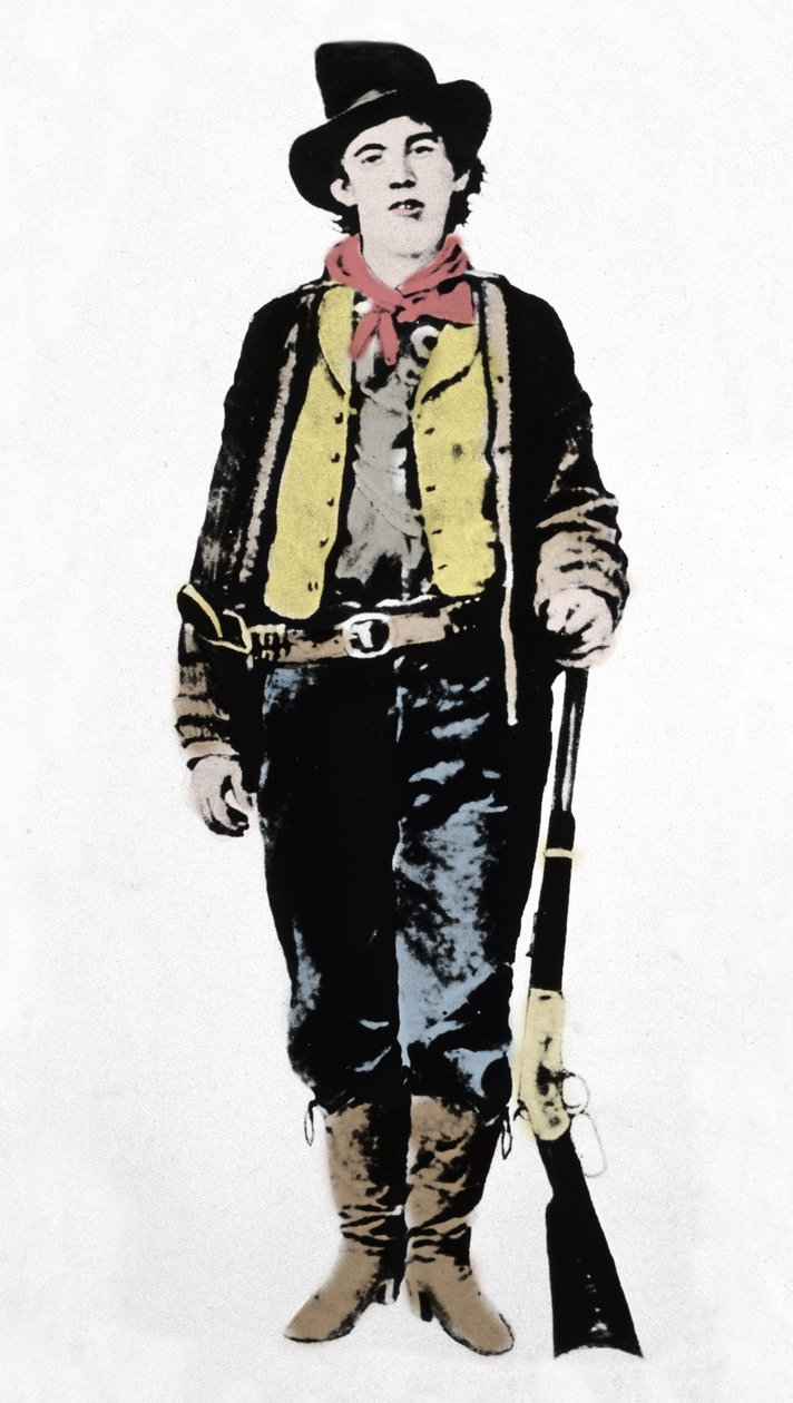 帕特-加勒特（1850-1908）、詹姆斯-布伦特和约翰-威廉-坡（1850-1923），林肯郡的警长，约1880-1882（1954）。 作者 未知艺术家
