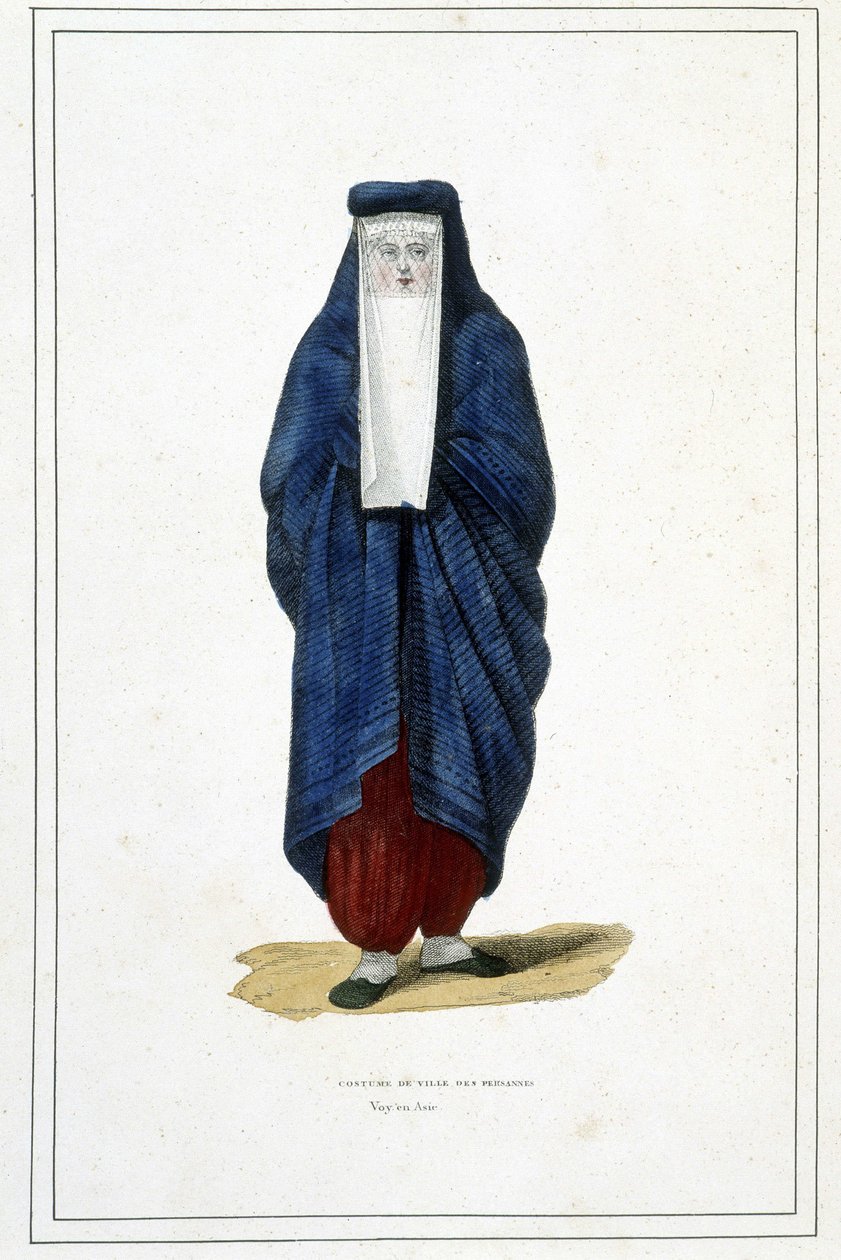 Persian City Costume - in “” Album of Travels”” 作者 未知艺术家