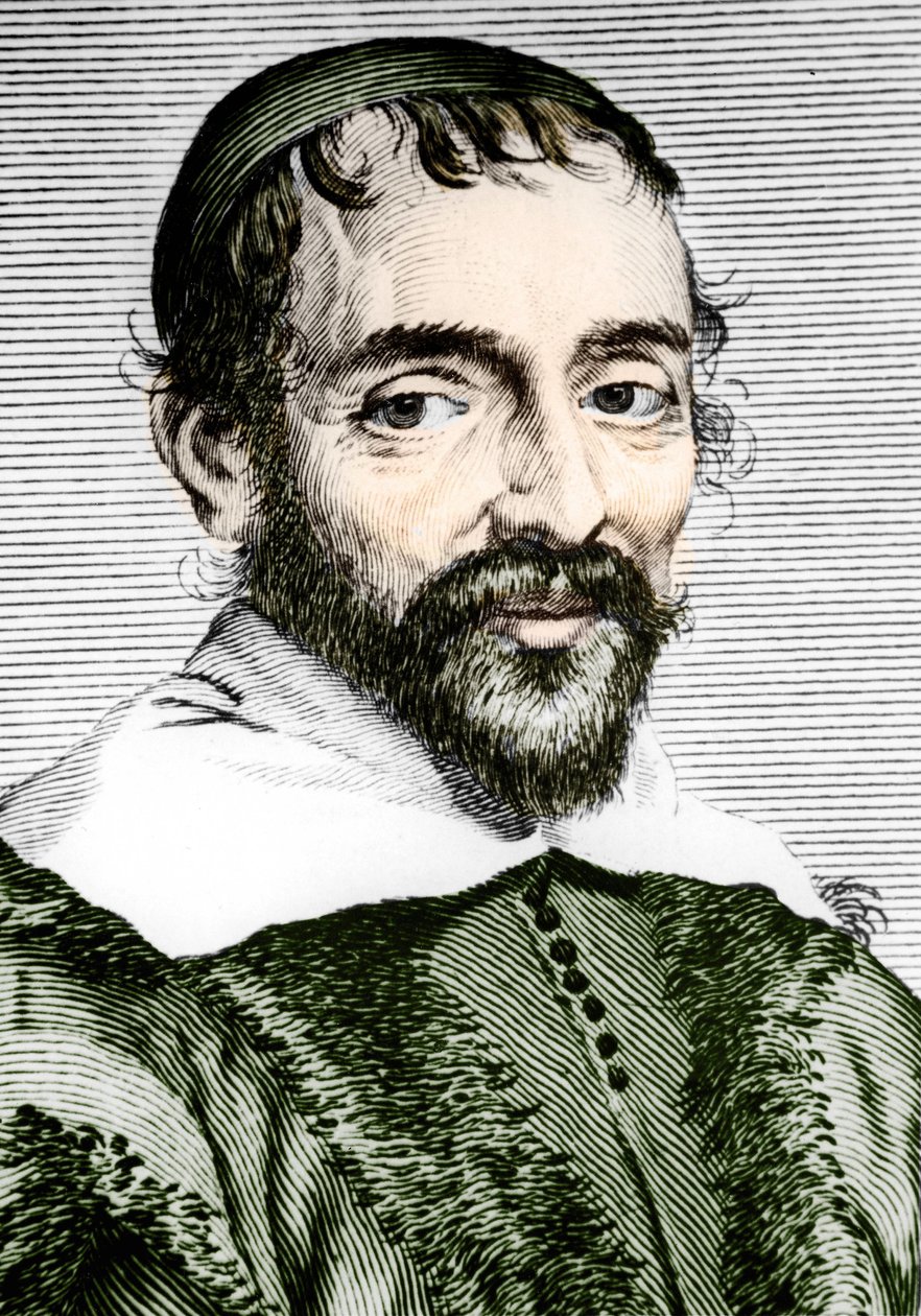 Pierre Gassendi (1592-1655)，法国哲学家、天文学家、数学家和物理学家。 作者 未知艺术家