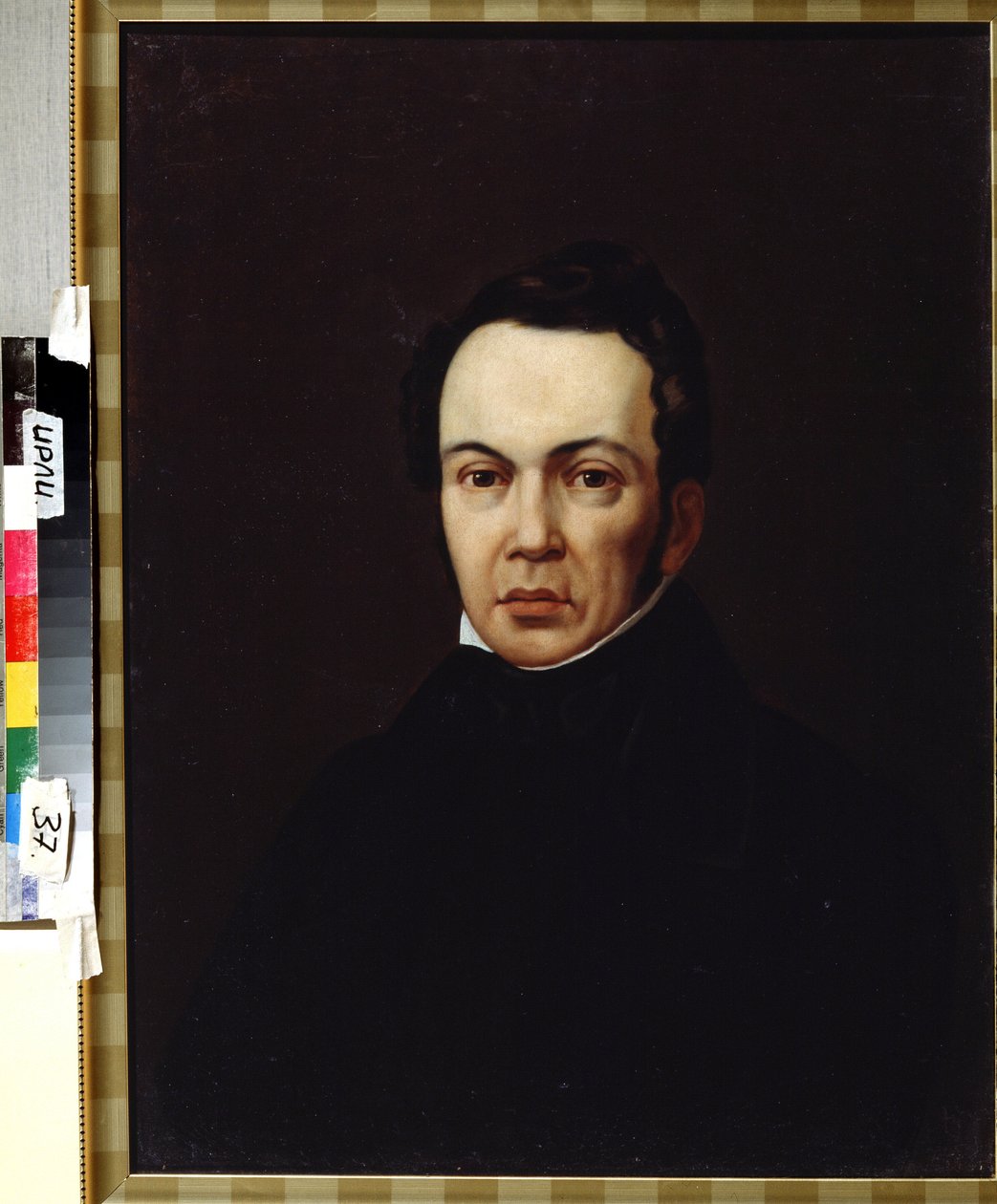 作家、东方学家和记者 Osip Senkovsky（1800-1858 年）的肖像。佚名画作。布面油画，约 1830 年。浪漫主义。俄罗斯文学研究所 IRLI（普什基故居 作者 未知艺术家