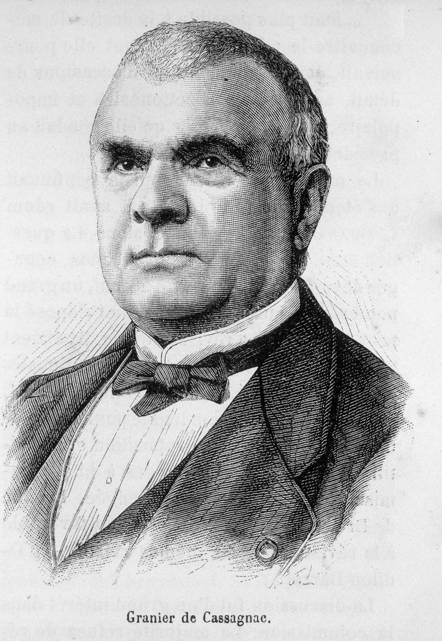 阿道夫-德-格拉尼耶-德-卡萨尼亚克（1808-1880）的肖像，法国记者和政治家。 作者 未知艺术家