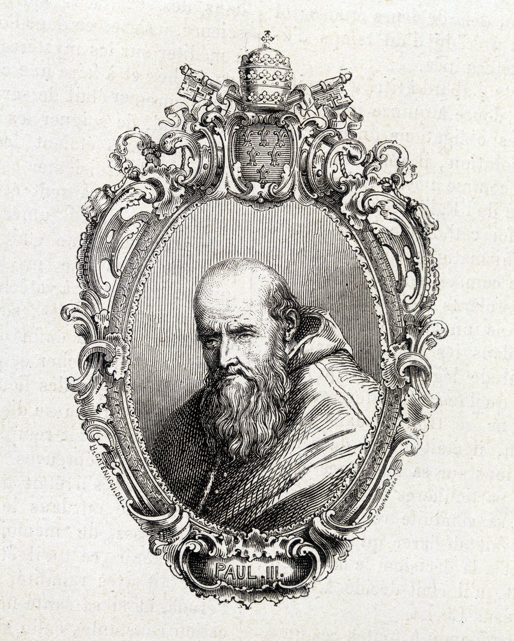 亚历山德罗·法尔内塞 (Alessandro Farnese) 的肖像，保罗三世 (1468 - 1549) 于 1534 年至 1549 年任教皇。 作者 未知艺术家