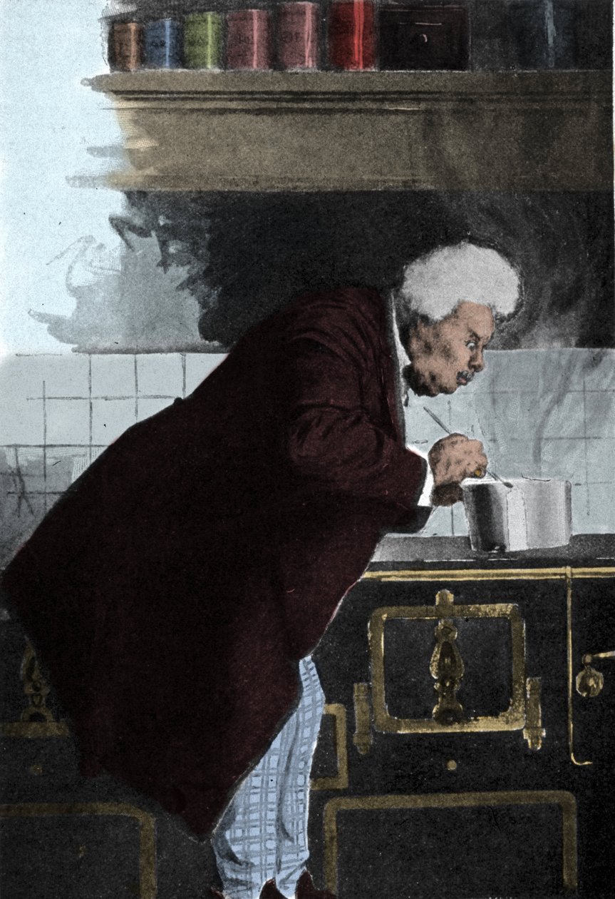大仲马 (1802 - 1870) 在熔炉中的肖像。 作者 未知艺术家
