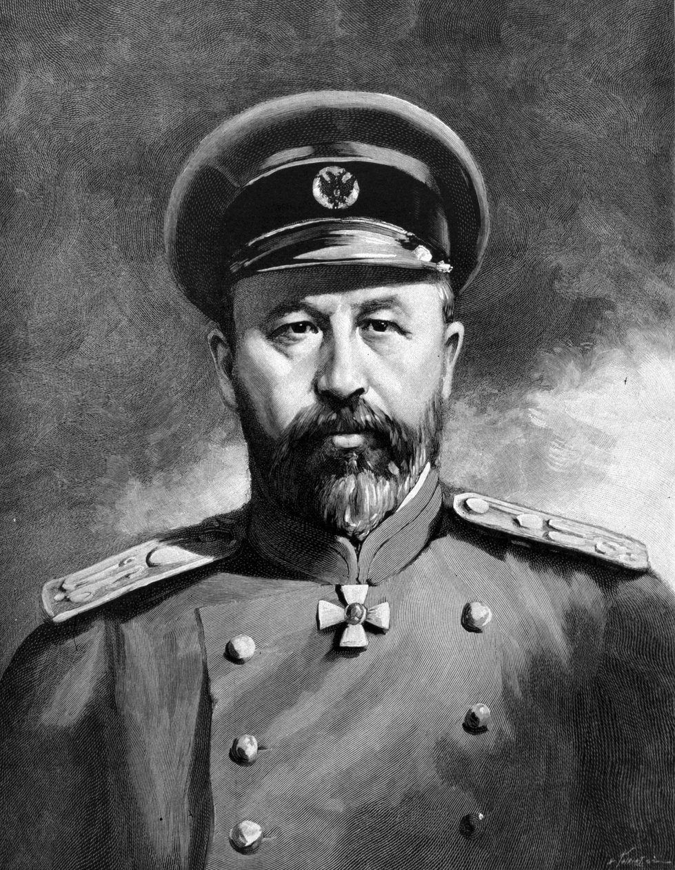 阿列克谢-尼古拉耶维奇-库罗帕特金（1848 - 1925 年）的肖像，他是一名俄罗斯将军，参加过日俄战争和 1914-1918 年战争。 作者 未知艺术家