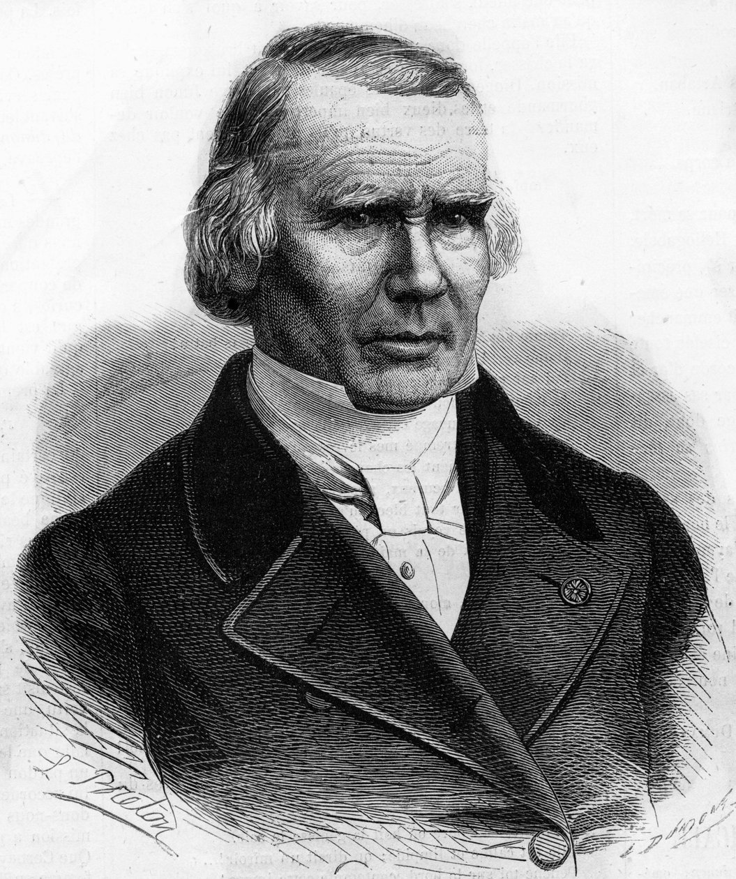 阿尔弗雷德-路易斯-玛丽-维尔波（1795 - 1867）的肖像，法国外科医生。 作者 未知艺术家