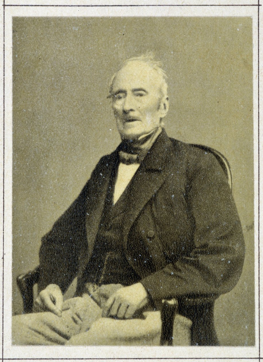 阿尔方斯-德-拉马丁（1790 - 1869）1867年的肖像画 作者 未知艺术家
