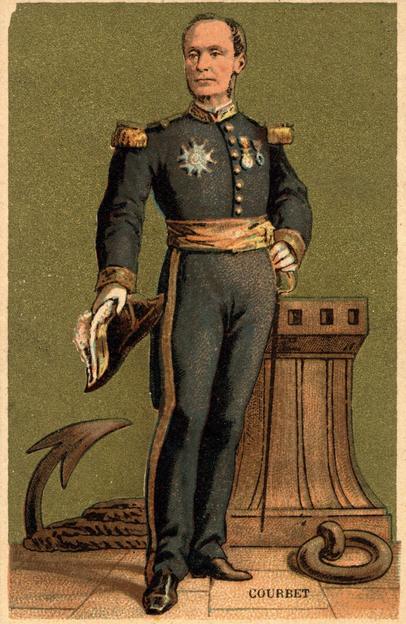 阿梅德-阿纳托尔-库尔贝的画像。法国海军上将（1827 -1885）。 作者 未知艺术家