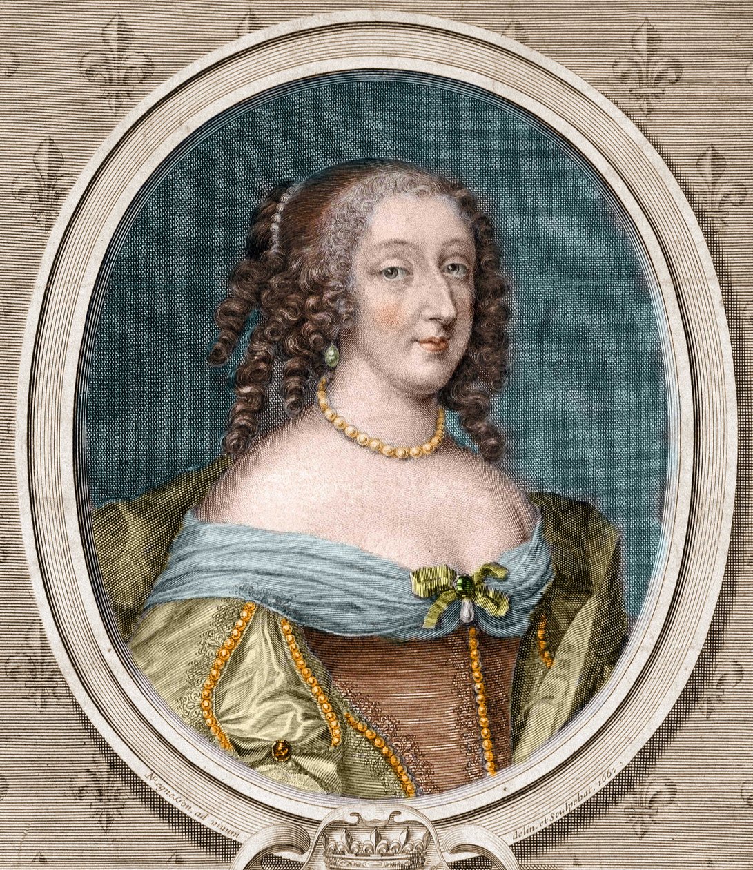安妮-玛丽-路易丝-奥尔良公爵夫人（Mademoiselle de Montpensier dit la grande Mademoiselle）的肖像，1627-1693。 作者 未知艺术家