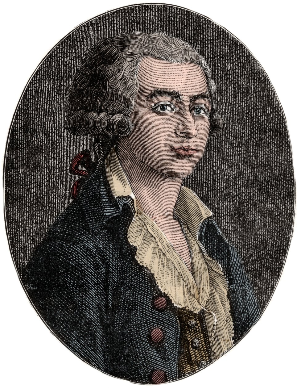 安托万-约瑟夫-戈尔萨（1752-1793）法国记者和政治家的画像 - 安托万-约瑟夫-戈尔萨 作者 未知艺术家