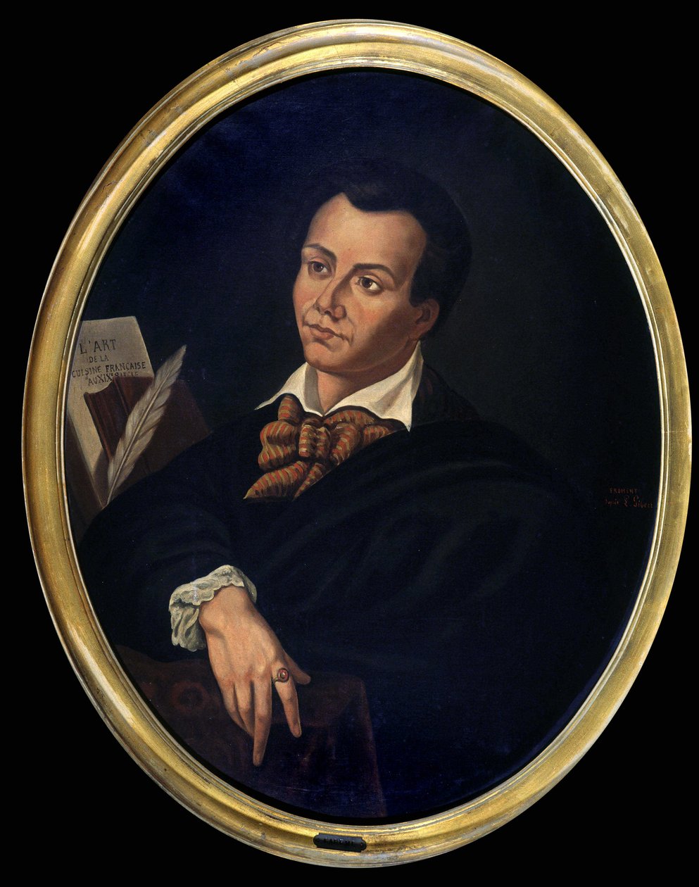 Portrait of Antonin Careme (1783 - 1833) cook - Painting, al. Fondation Escoffier 作者 未知艺术家