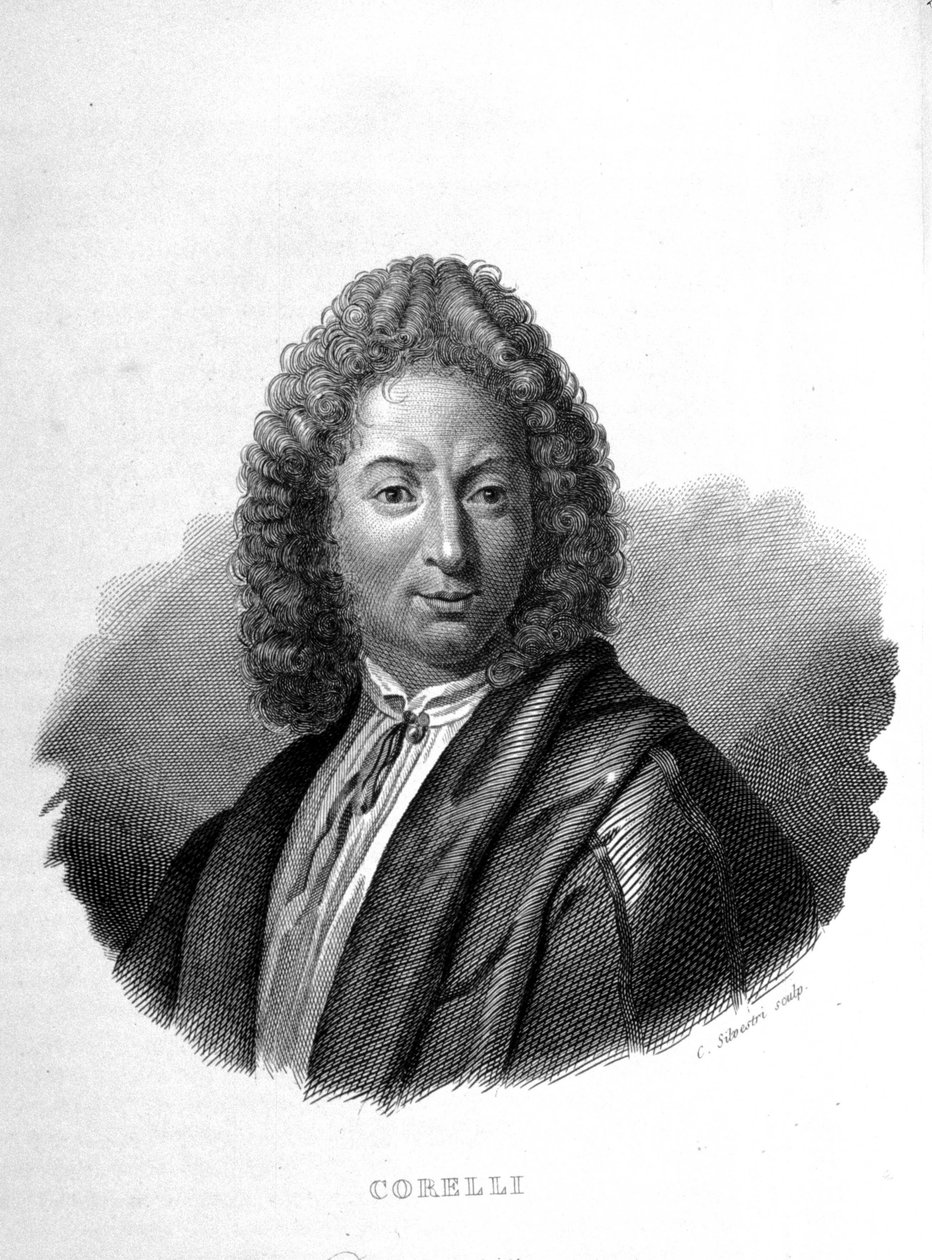 Arcangelo Corelli 的肖像（1653 - 1713） 作者 未知艺术家