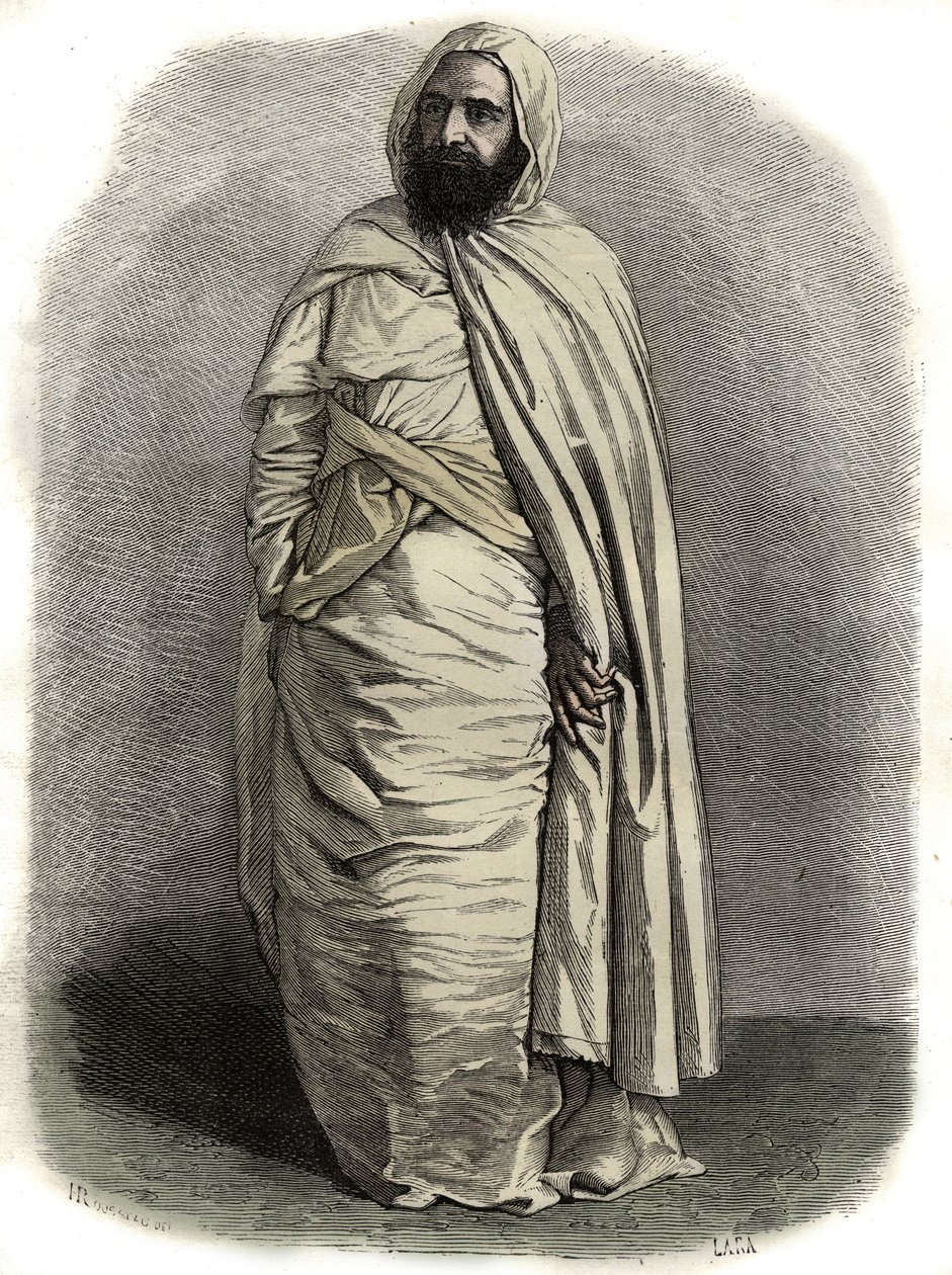 Ben Mahi Ed Din Abd El Kader (Abd El-Kader) (1808 - 1883) ABDELKADER，马斯卡拉的埃米尔，军事和宗教领袖， - Ben Mahi Ed Din Abd El Kader (Abd El-Kader) (1808-1883) Emir Algerien - 的肖像。 作者 未知艺术家