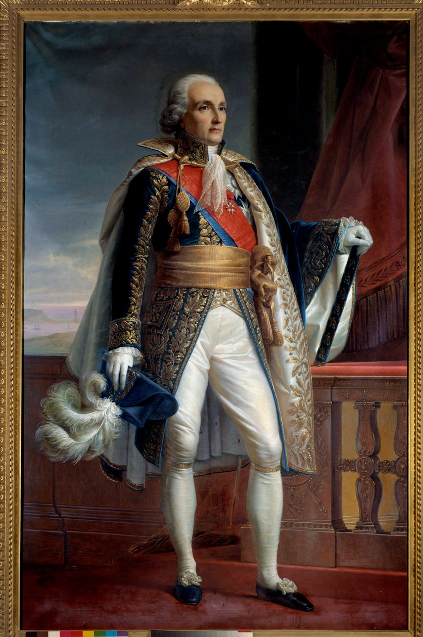 Bon Adrien Jannot de Moncey 的肖像，Conegliano 公爵（1754-1842），1804 年的帝国元帅，1833 年至 1842 年荣军院总督 匿名绘画。 1806 太阳。 2,15x1,33 m 巴黎，军事博物馆 作者 未知艺术家