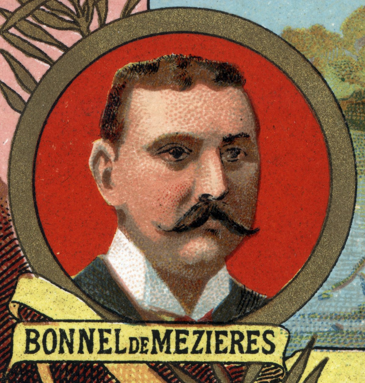 Mezieres探险家French的Bonnet（邦内尔）肖像。 作者 未知艺术家