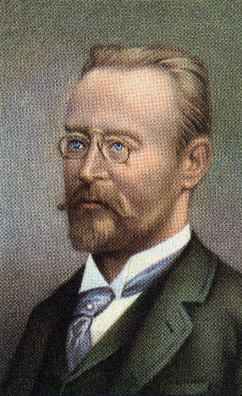 奥地利化学家和实业家 Carl Auer, Baron von Welsbach 的肖像、 作者 未知艺术家