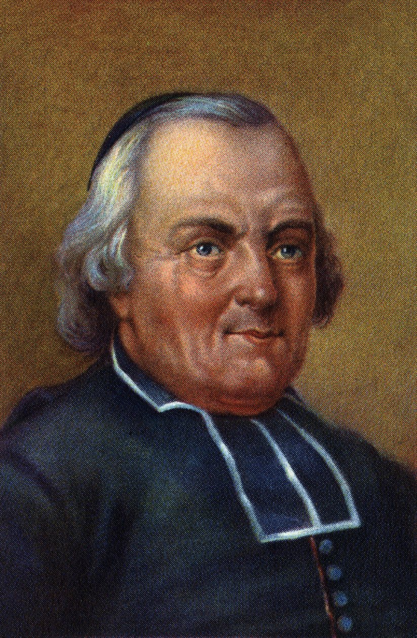 法国教育家查尔斯-埃佩修道院院长肖像。 作者 未知艺术家