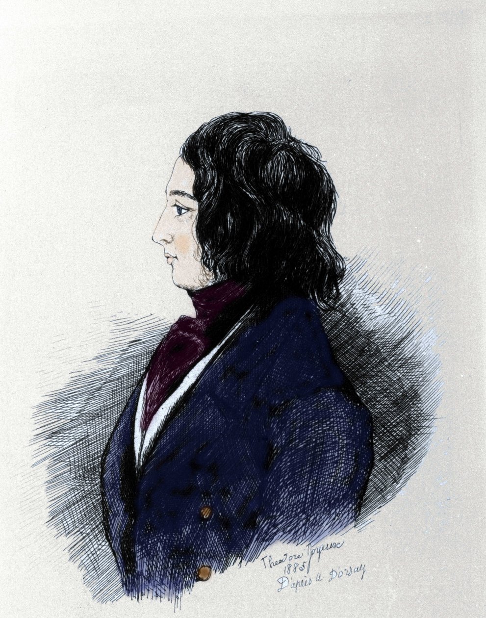 查尔斯·狄更斯 (Charles Dickens) (1812-1870) 的肖像，英国作家。 作者 未知艺术家