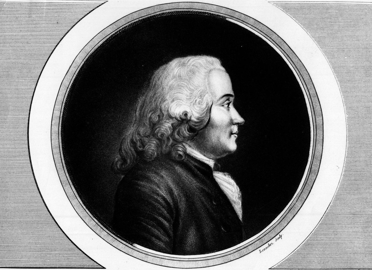 克雷蒂安-纪尧姆-德-马勒舍伯斯（1721-1794）的肖像。雕刻在 "法国革命历史绘画全集，共三卷"。1804. 作者 未知艺术家
