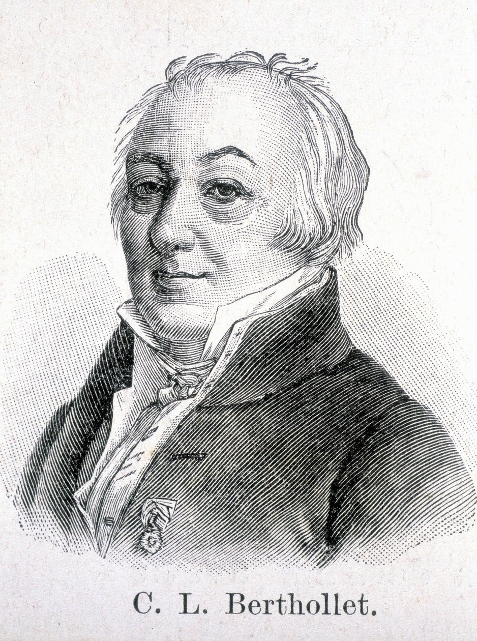 Claude Louis Comte Berthollet (1748 - 1822)法国化学家的肖像。 作者 未知艺术家