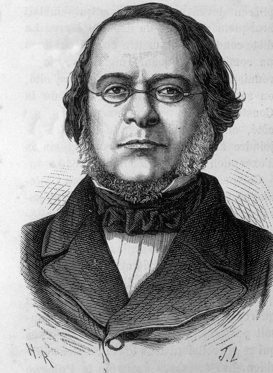 达尼埃尔-马宁（1804-1857）的肖像，意大利政治家。 作者 未知艺术家