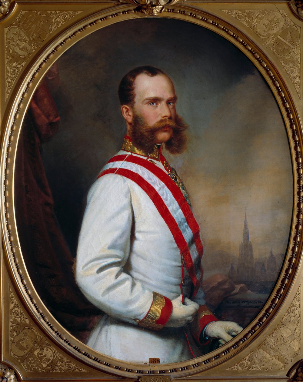 Portrait of Emperor Francois Joseph I (1830-1916). Anonymous painting 1867. Nancy, Musee Historique Lorrain 作者 未知艺术家