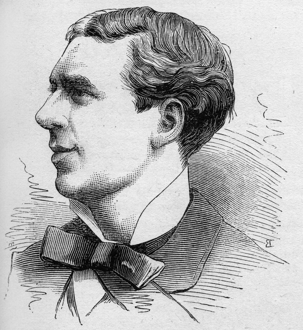 Ernest Coquelin dit Poppy le Cadet（1848-1909）的肖像，法国喜剧演员，法兰西喜剧团成员。1879年8月16日《世界画报》第1168期的版画。 作者 未知艺术家