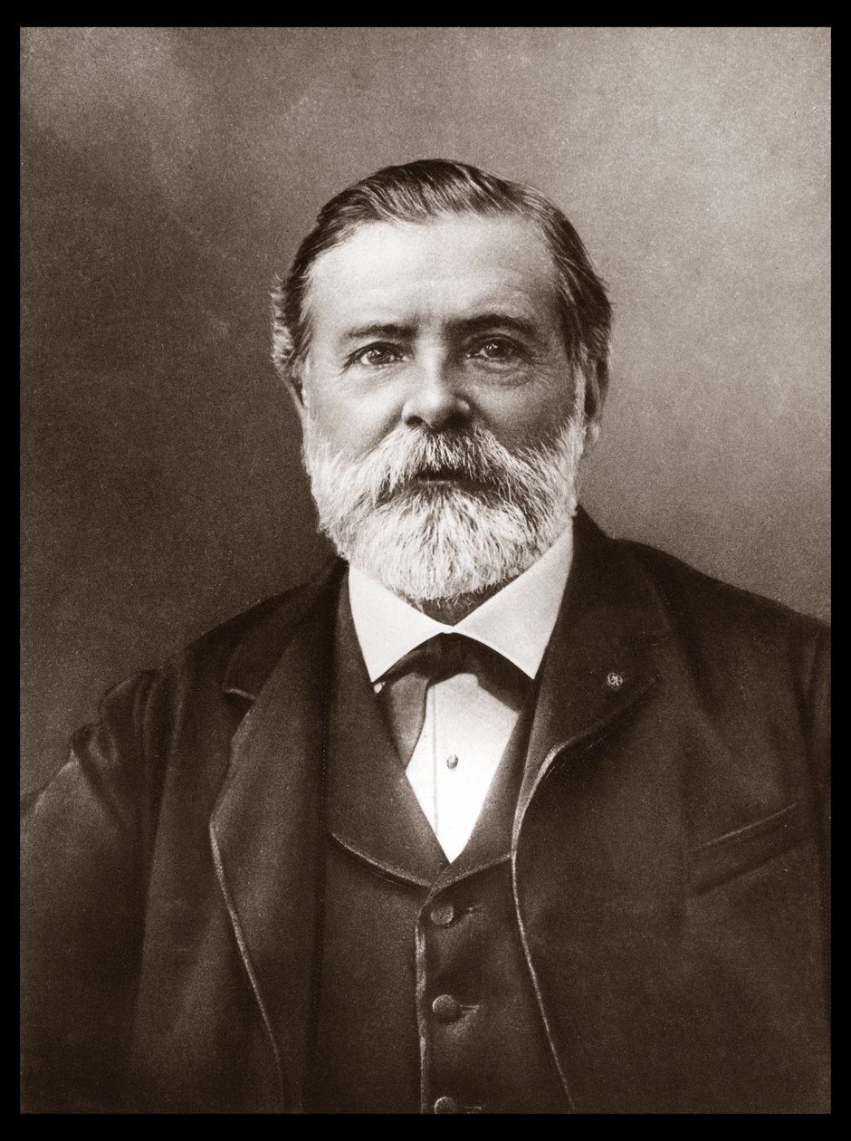 Etienne-Jules Marey (1830-1904)的肖像；英国科学家和计时照相师；血压计的发明者和摄影及电影的先驱。照片由纳达尔，保罗（1856-1939）拍摄。 作者 未知艺术家