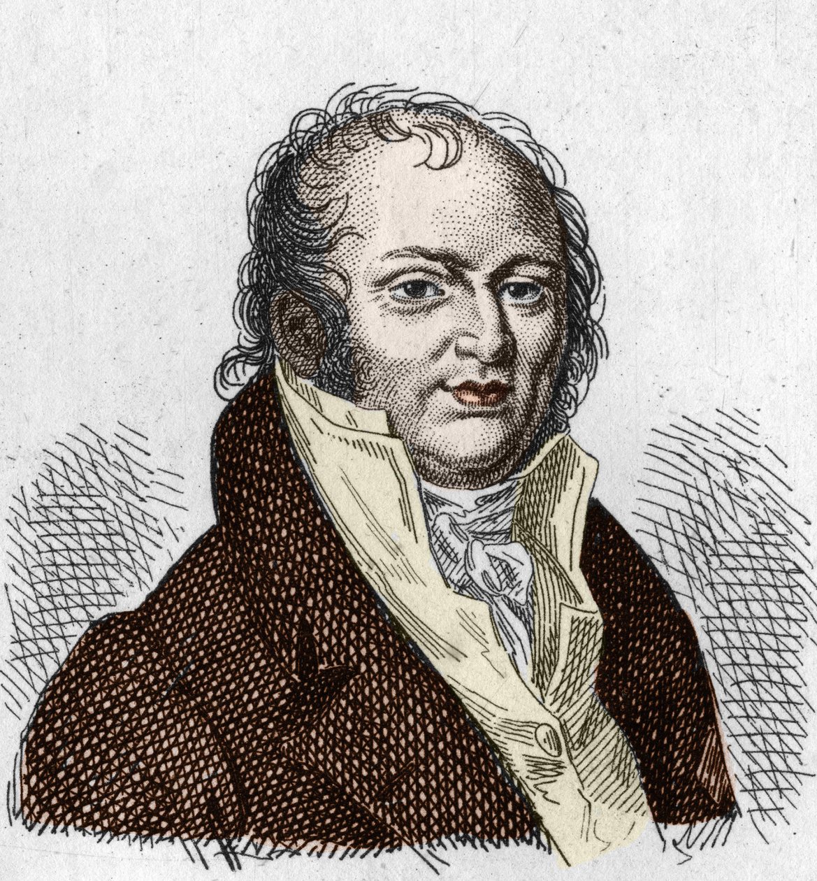 艾蒂安-杰弗里-圣希莱尔的肖像 圣希莱尔（Saint-Hilaire）（1772-1844），法国博物学家。1835年的雕版画。 作者 未知艺术家