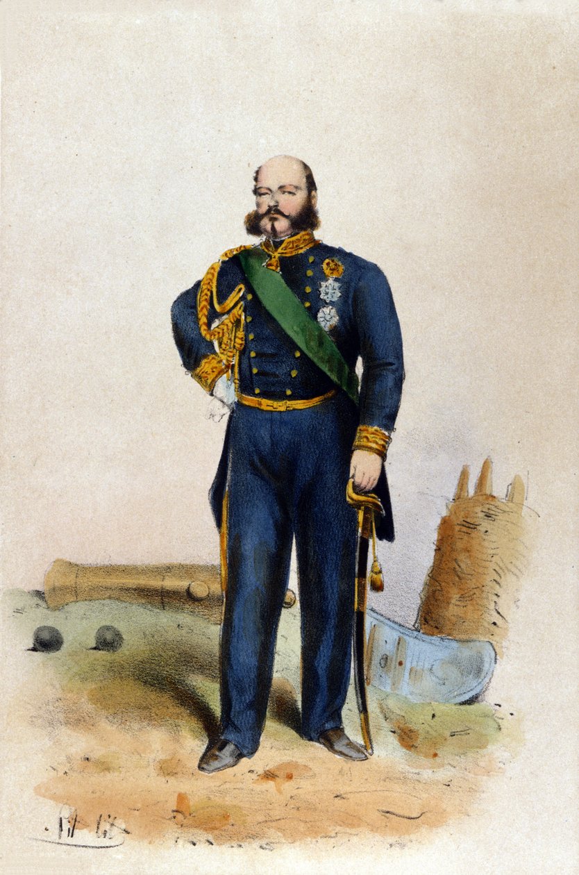 Eugenio di Savoia Carignano (1816-1888) 的肖像。 作者 未知艺术家