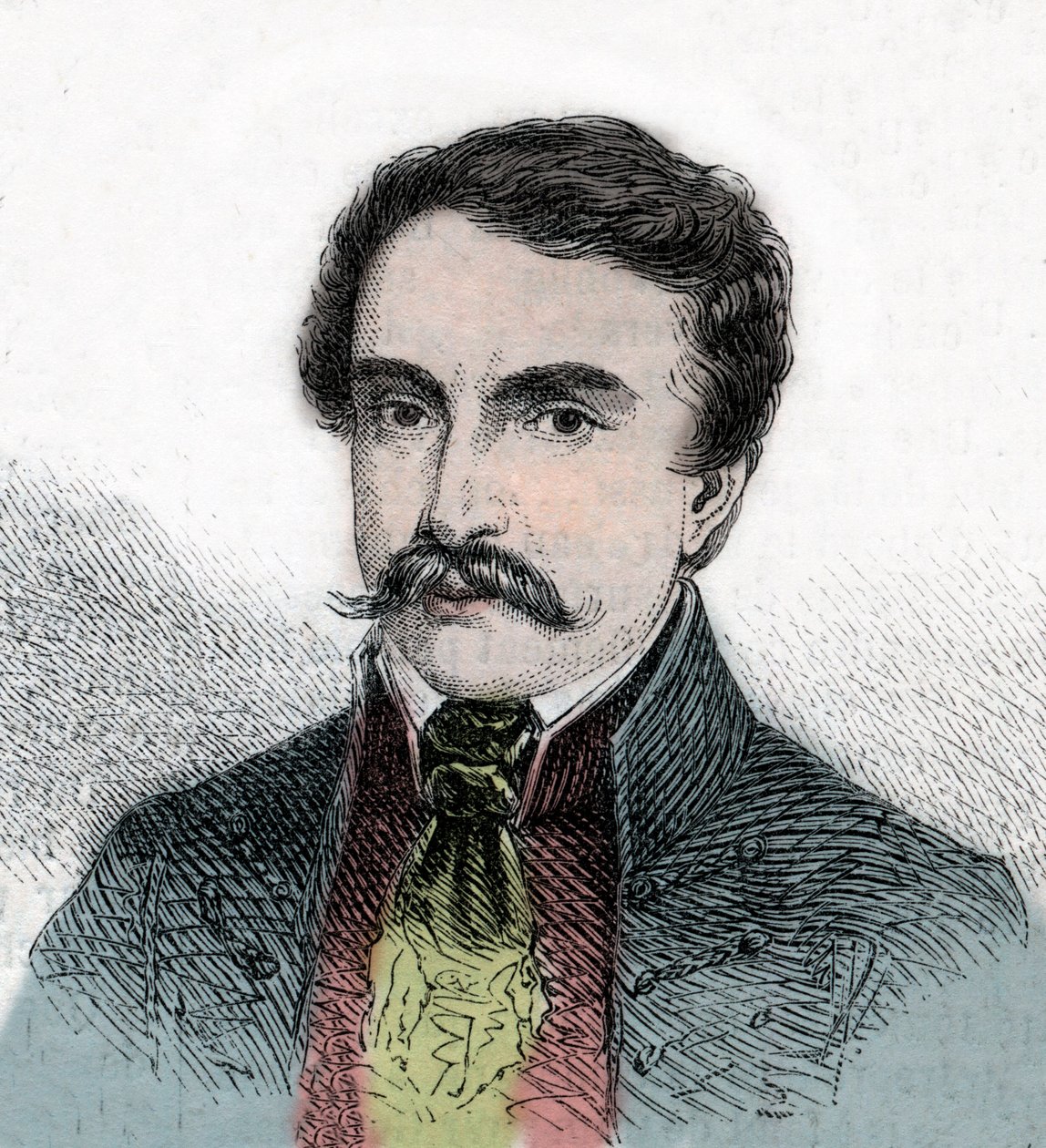 费伦茨-迪克（1803-1876）的肖像，匈牙利政治家--来自 "图解世界 "的版画 作者 未知艺术家